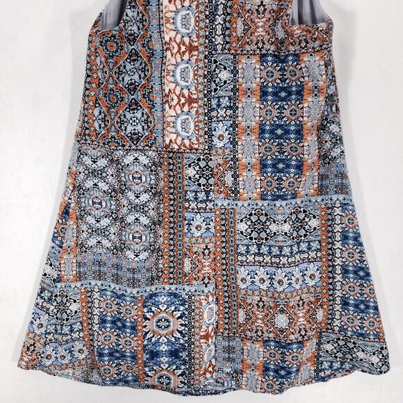 Lulus Dress Womens Extra Small Multicolor Southwestern Boho Keyhole Back Mini - Picture 8 of 15